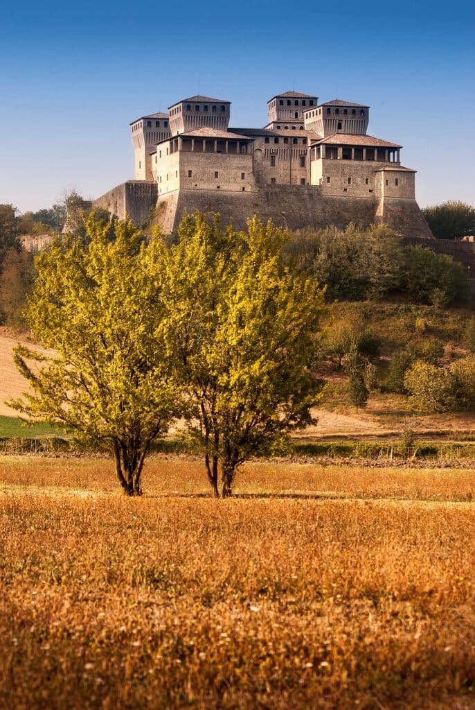 italy, castle, landscape